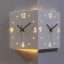 Backlit-LED-Wall-Clock-Corner-Clock with Motion-Sensor