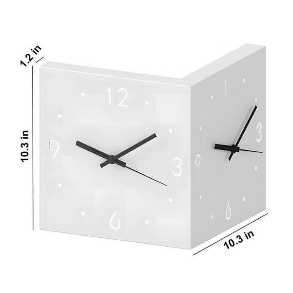 Backlit-LED-Wall-Clock-Corner-Clock with Motion-Sensor