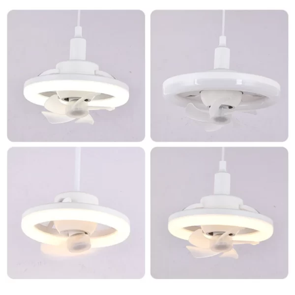 360-Degree Rotating Ceiling Fan With Lighting Lamp