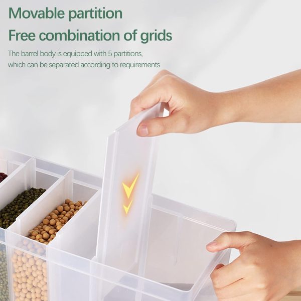 Wall-Mounted-Dry-Food-Dispenser-6-Grid-Cereal-Dispensers-Food-Storage-Container